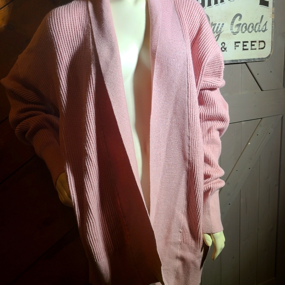 Women's summer and rose XL cardigan sweater rose colored
